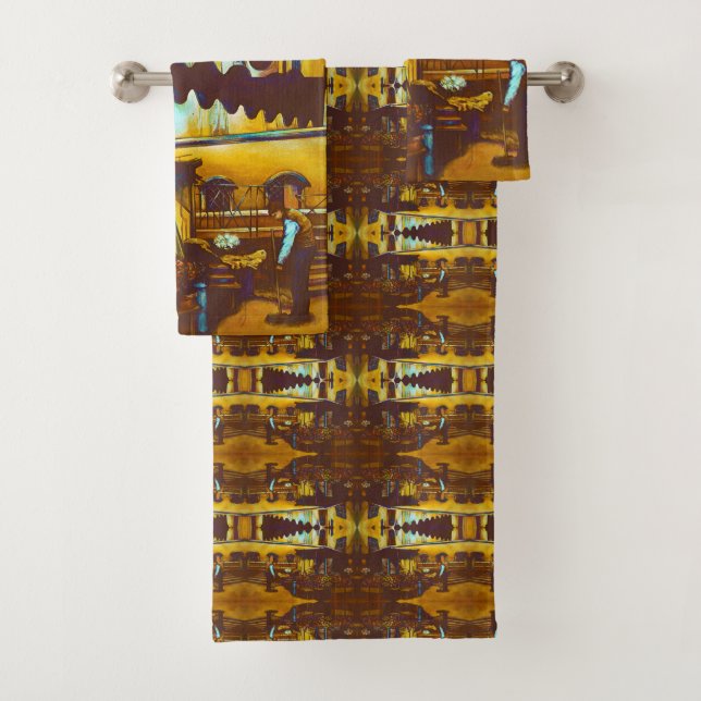 Conjunto De Toalhas Venditore veneziano (Insitu)