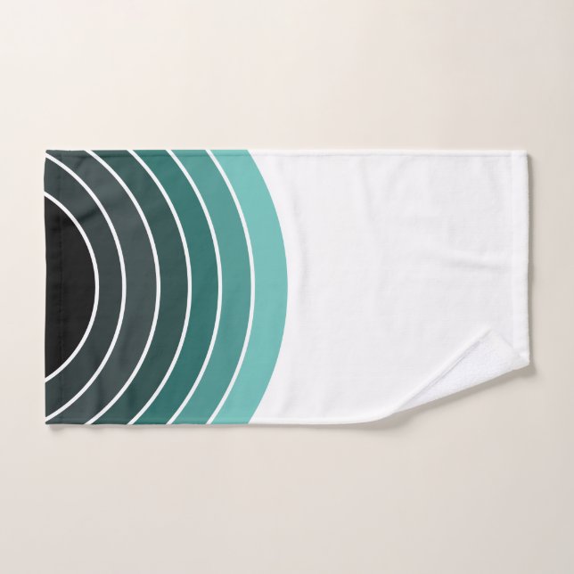 Conjunto de Toalhas Verdes do Banho Arco-Íris (Toalha de mão)