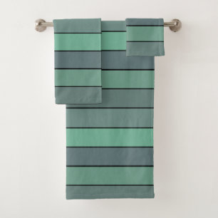 Conjunto De Toalhas Verdes E Cinzas De Inverno Em Papel De Aquarela
