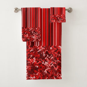 Conjunto De Toalhas Vermelho
