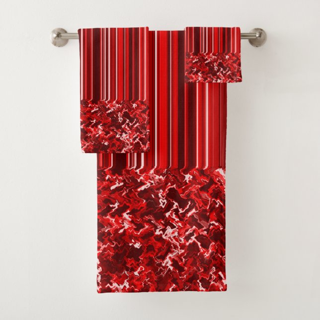 Conjunto De Toalhas Vermelho (Insitu)