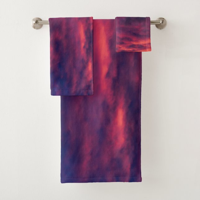Conjunto De Toalhas vermelho augural (Insitu)