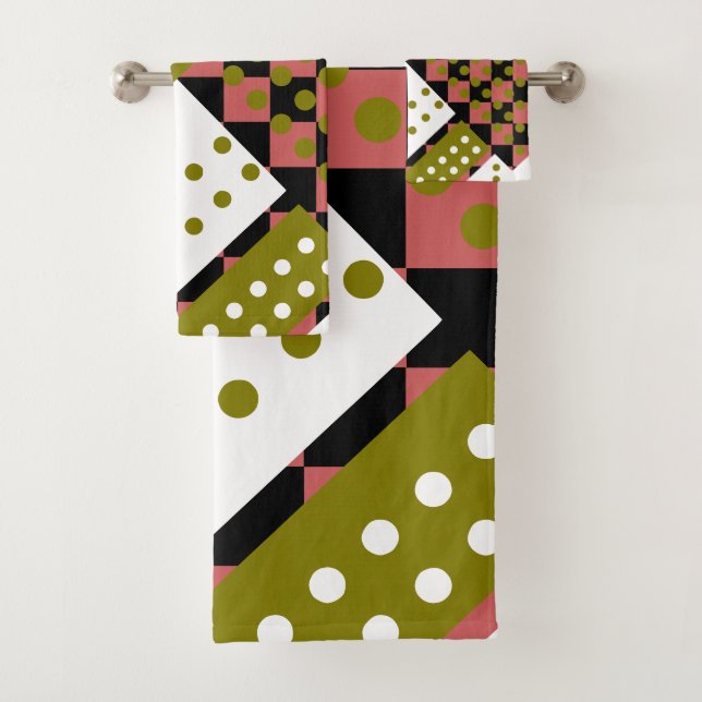 Conjunto De Toalhas Vermelho e verde indianos (Insitu)