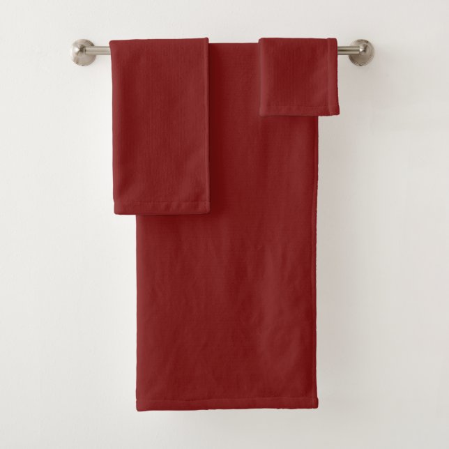Conjunto De Toalhas Vermelho Luar (Insitu)