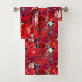 Conjunto De Toalhas Vestir Vermelho