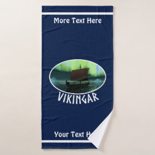 Conjunto De Toalhas Viagem de navio sob luzes de Norte