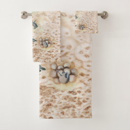 Conjunto De Toalhas Viagem de Tartaruga do Mar