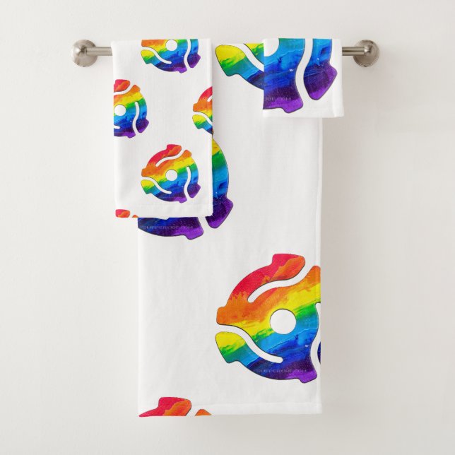 Conjunto De Toalhas Vibran do adaptador de gravação plástico de 45 RPM (Insitu)