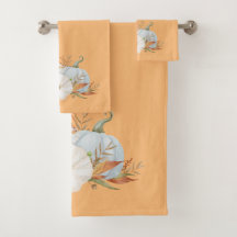 Vigneta De Pumpkins E Folhas De Banho