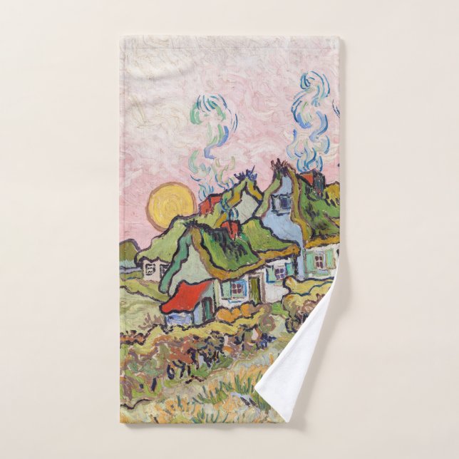 Conjunto De Toalhas Vincent van Gogh - Casas e Figura (Toalha de mão)