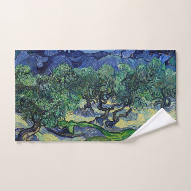 Conjunto De Toalhas Vincent van Gogh - Oliveiras com os Alpilles (Toalha de mão)