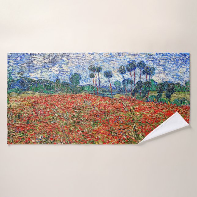 Conjunto De Toalhas Vincent van Gogh - Poppy Field (Toalha de Banho)