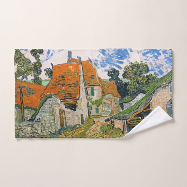 Conjunto De Toalhas Vincent van Gogh - Rua Auvers-sur-Oise (Toalha de mão)
