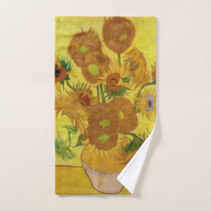 Conjunto De Toalhas Vincent van Gogh - Vase com Quinze Girassóis