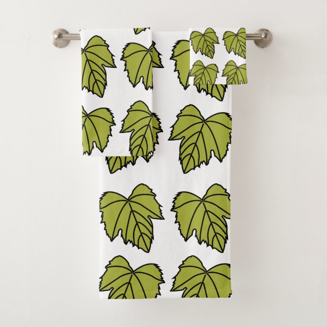 Conjunto De Toalhas Vinha-De-Grama Verde Deixa Vinha-De-Grama (Insitu)