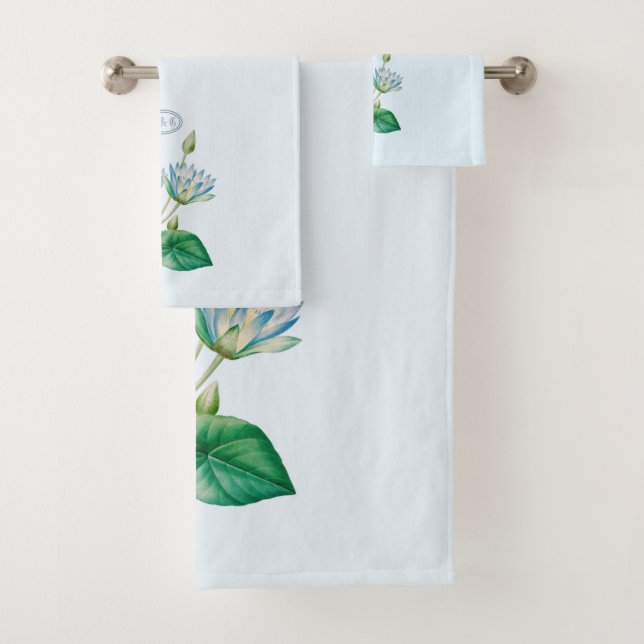 Conjunto De Toalhas Vintage Egípcia Lotus Flower (Insitu)