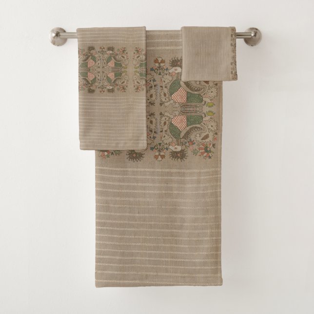 Conjunto De Toalhas Vintage Greek Pattern (Insitu)