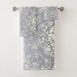 Conjunto De Toalhas Vintage luxuoso do damasco