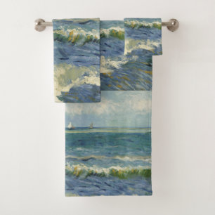 Conjunto De Toalhas Vintage Seascape perto de Les Saintes-Maries-de-la