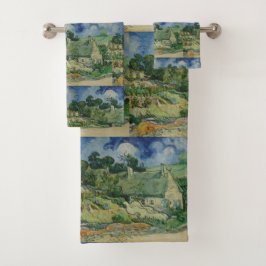 Conjunto De Toalhas Vintage Van Gogh Thatch Cottages Em Cordeville