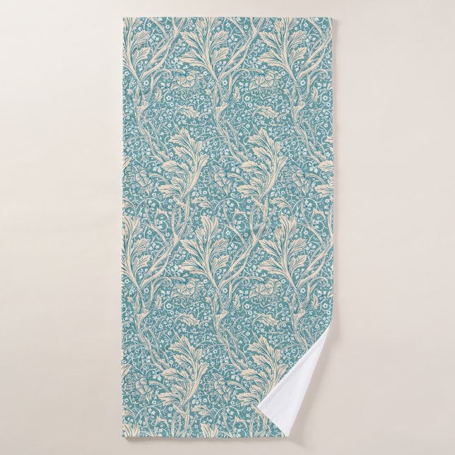 Conjunto De Toalhas Vintage William Morris Arcadia Floral Sem Costura (Toalha de Banho)