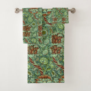 Conjunto De Toalhas Vintage William Morris Wandle Pattern