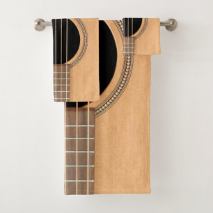 Conjunto De Toalhas Violão Acústico 6 Cordas Dreadnled