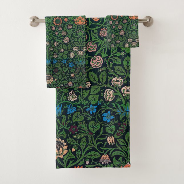 Conjunto De Toalhas Violet e Columbine, William Morris (Insitu)