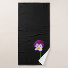 Conjunto De Toalhas Violet Flower bta