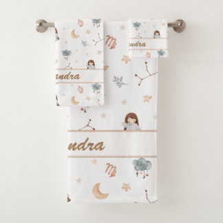 Conjunto De Toalhas Virgo Baby | Puro & Suave para Pequenos Perfeccion