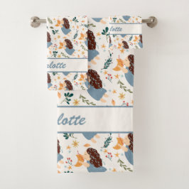 Conjunto De Toalhas Virgo Baby | Torres bonitas e espinhosas para Pequ