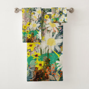 Conjunto De Toalhas Visitas - Arte Floral Inspirada pela Natureza -