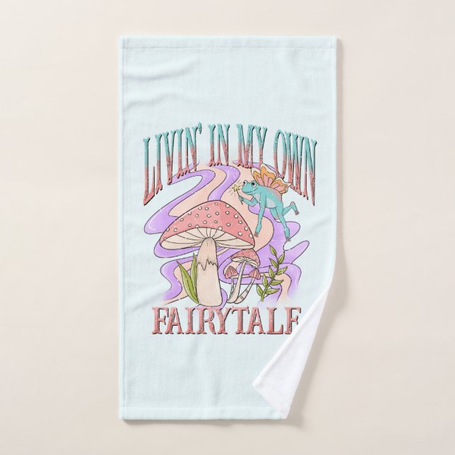 Conjunto De Toalhas Vivendo Em Meu Próprio Conto De Fé (Toalha de mão)