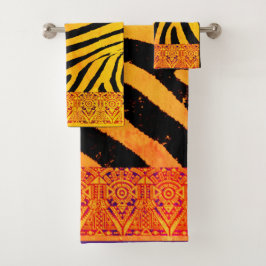 Conjunto De Toalhas Vivisi Zebra Bath Towel Set
