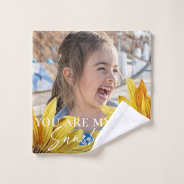 Conjunto De Toalhas Você É Minha Foto De Girassol Amarelo Brilhante