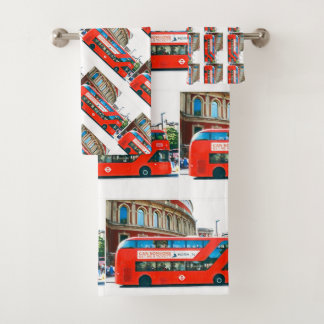 Conjunto De Toalhas Wanderlust Red London Bus Ride Traveler Funky