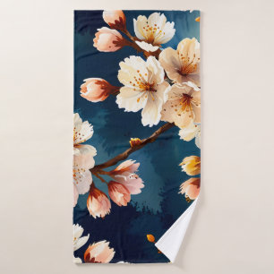 Conjunto De Toalhas Watercolor Sakura Dreams
