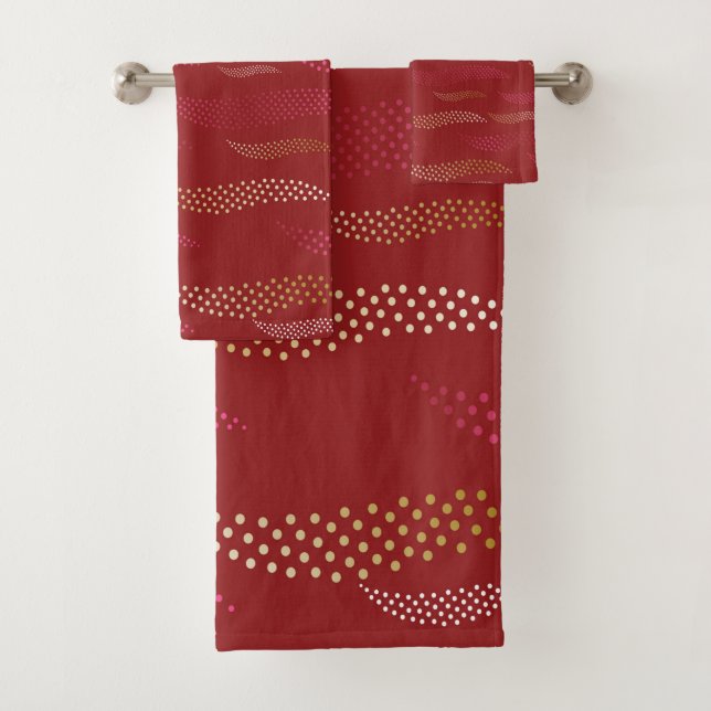 Conjunto De Toalhas Waves Tiger (padrão estilizado) 8 (Insitu)