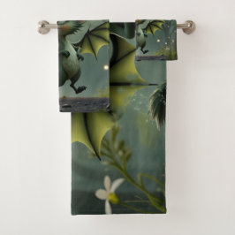 Conjunto De Toalhas Where moonbeams dance, little mischief awakens. 