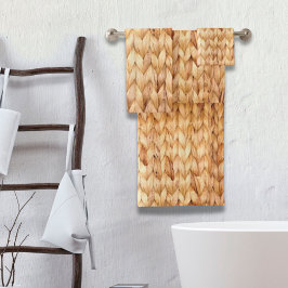 Conjunto De Toalhas wicker russo da ilha tropical da praia