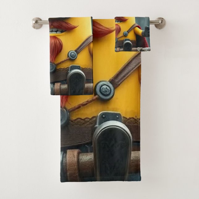 Conjunto De Toalhas „Wikinger-Minion auf Eroberungskurs“ (Insitu)