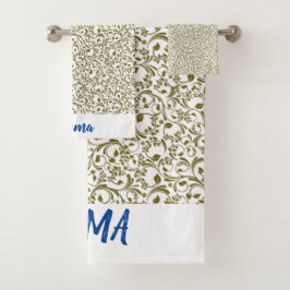 Conjunto De Toalhas Wild Romantic Field Blue butterflies