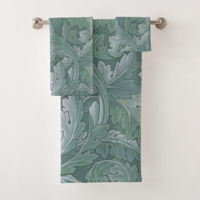 Conjunto De Toalhas William Morris Acanthus Botanical Harmony Classic (Insitu)