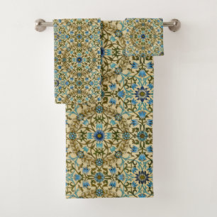 Conjunto De Toalhas William Morris- Antigo Padrão de Videira e Flor de