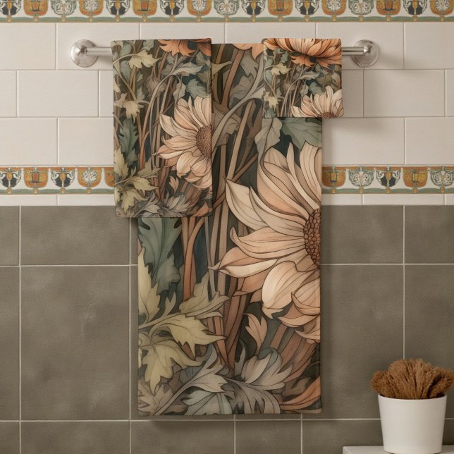 Conjunto De Toalhas William Morris Autumn Floral (Criador carregado)