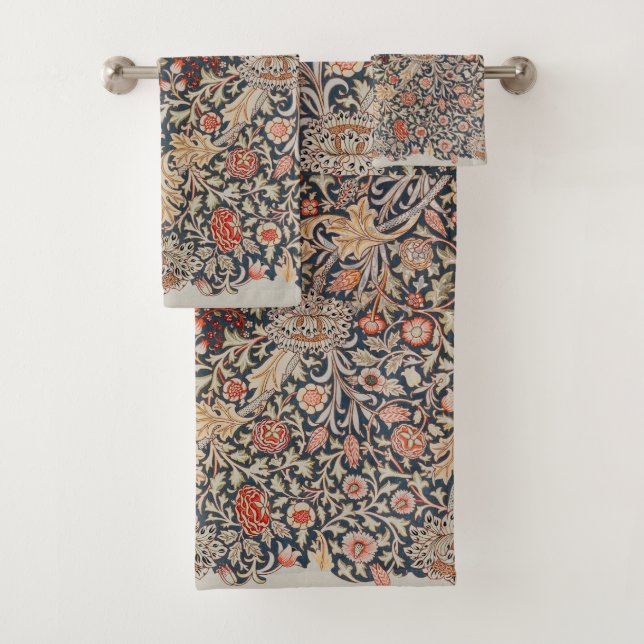 Conjunto De Toalhas William * Morris Belo Padrão de Trent (Insitu)