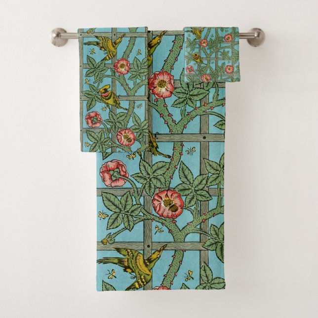 Conjunto De Toalhas William Morris Birds and Flowers (Insitu)