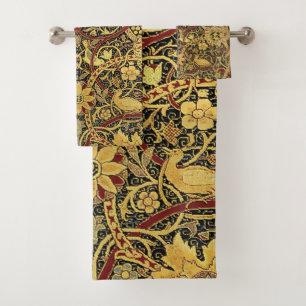 Conjunto De Toalhas William Morris Bullerswood Faux Tapeçaria