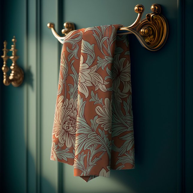 Conjunto De Toalhas William Morris Chrysanthemum Pattern Bath Towel Se (Criador carregado)
