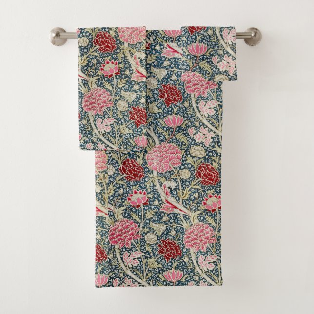 Conjunto De Toalhas William Morris Cray Bath Towel Set (Insitu)